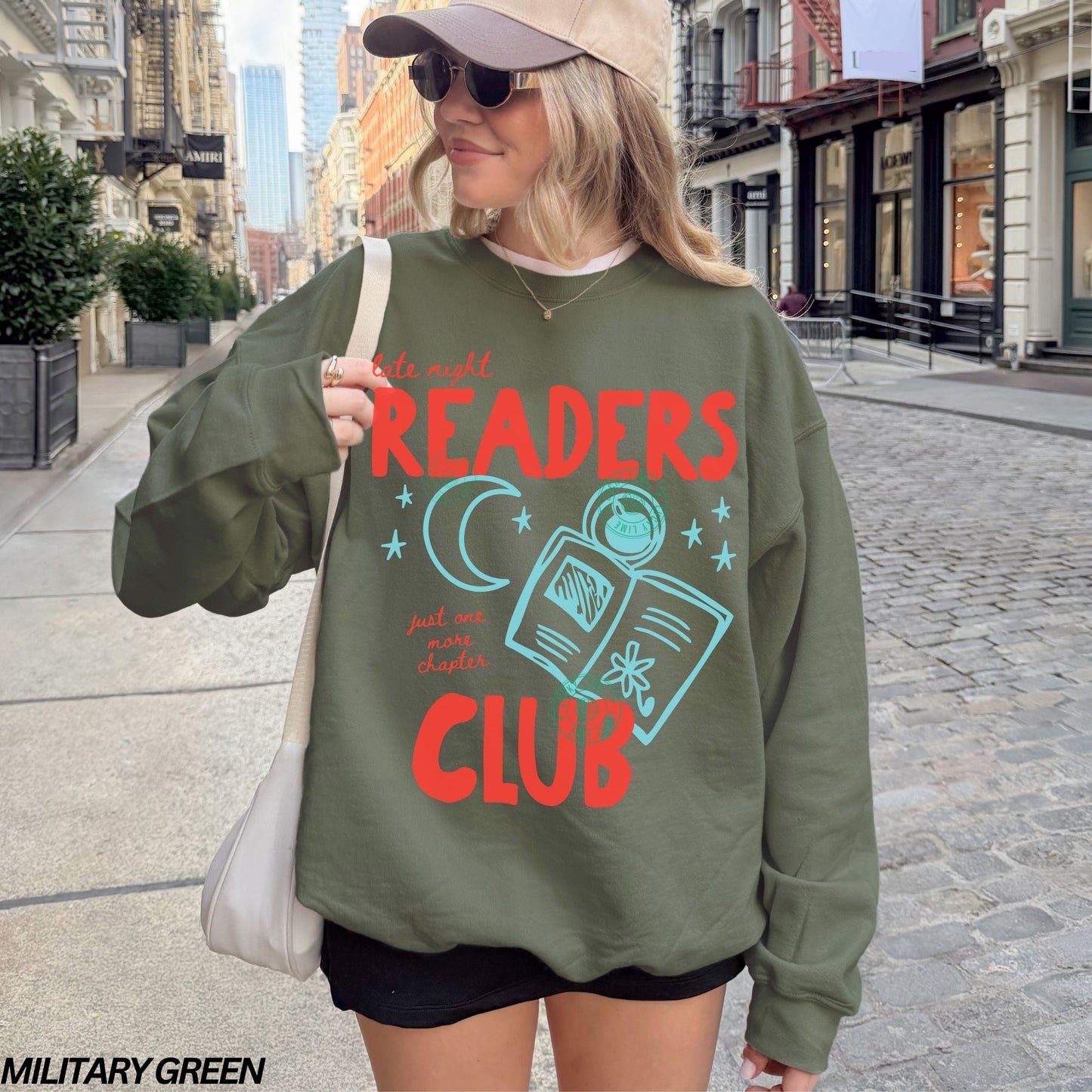 Late Night Readers Club Crewneck Sweatshirt