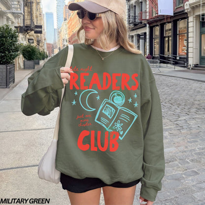Late Night Readers Club Crewneck Sweatshirt