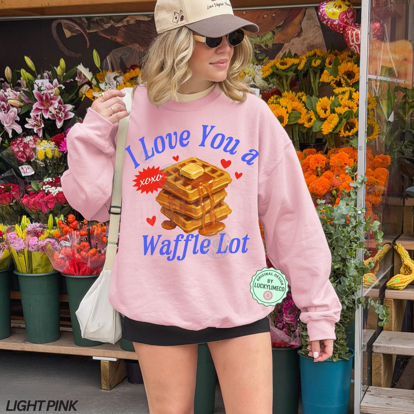 I Love you a Waffle Lot Crewneck Sweatshirt