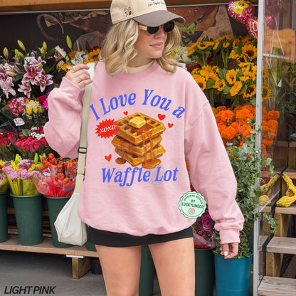 I Love you a Waffle Lot Crewneck Sweatshirt