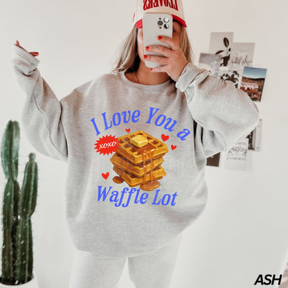 I Love you a Waffle Lot Crewneck Sweatshirt