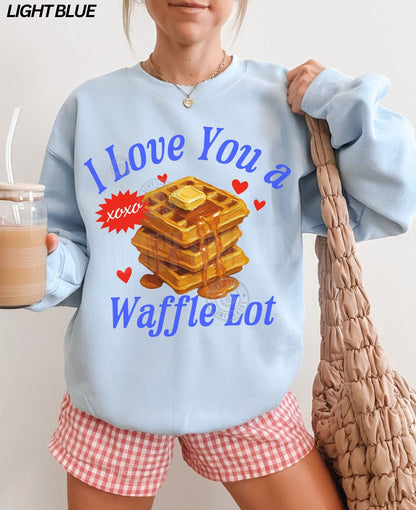 I Love you a Waffle Lot Crewneck Sweatshirt