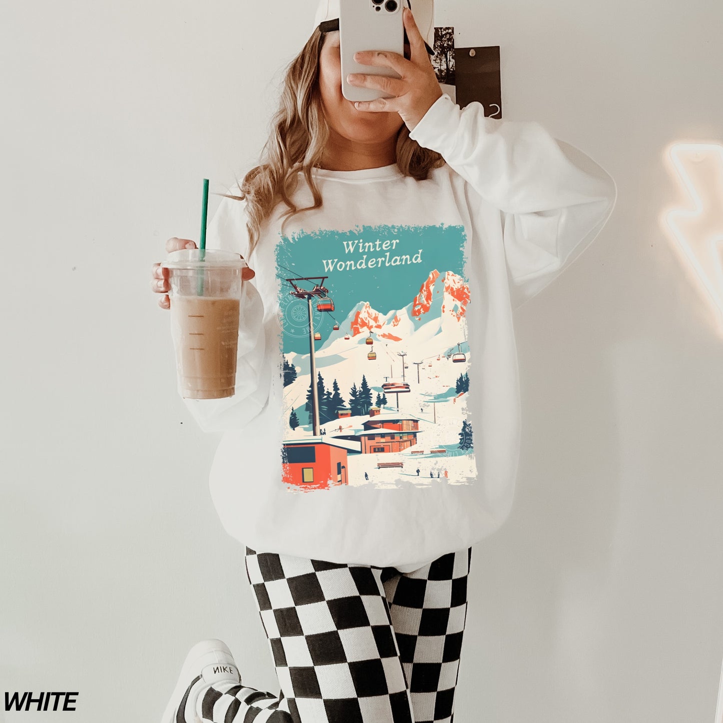 Winter Wonderland Ski Lift Crewneck Sweatshirt