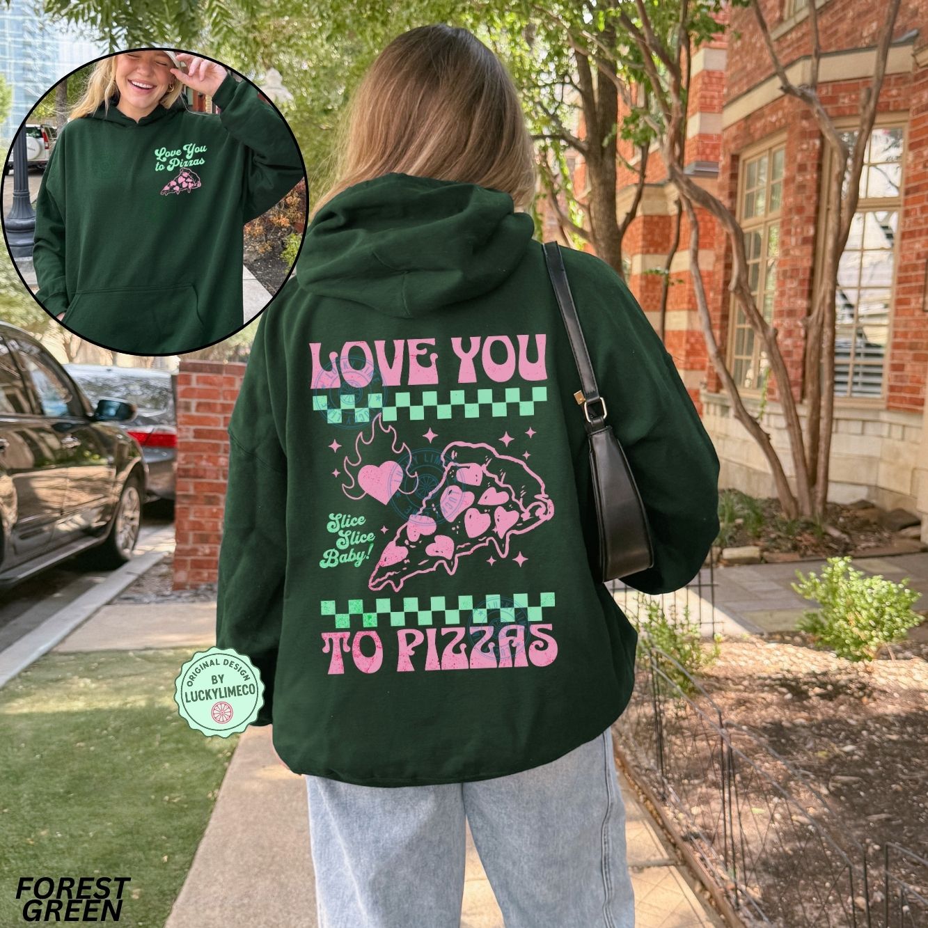 Love You to Pizzas Hoodie