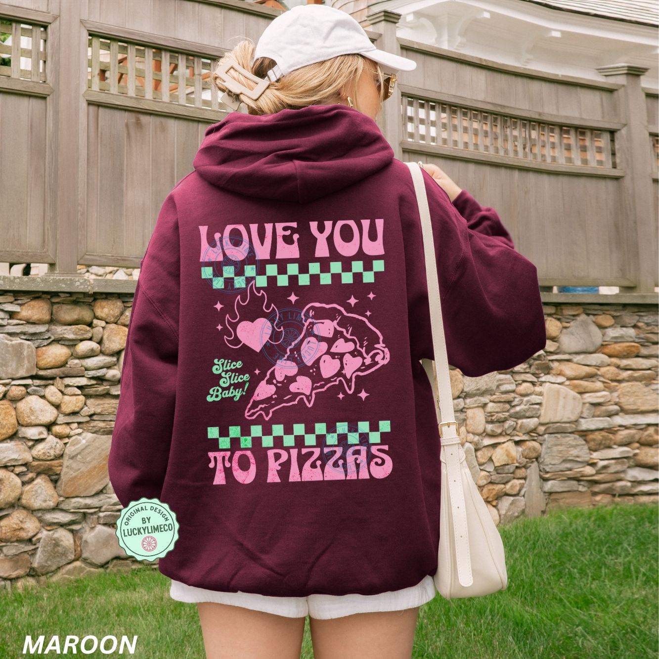 Love You to Pizzas Hoodie