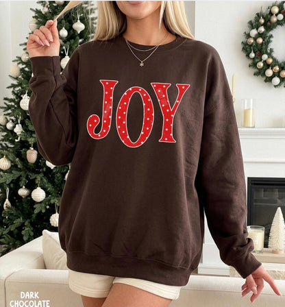 Joy Polka Dot Crewneck Sweatshirt
