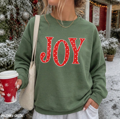 Joy Polka Dot Crewneck Sweatshirt