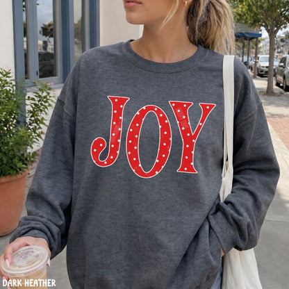 Joy Polka Dot Crewneck Sweatshirt