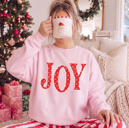 Joy Polka Dot Crewneck Sweatshirt