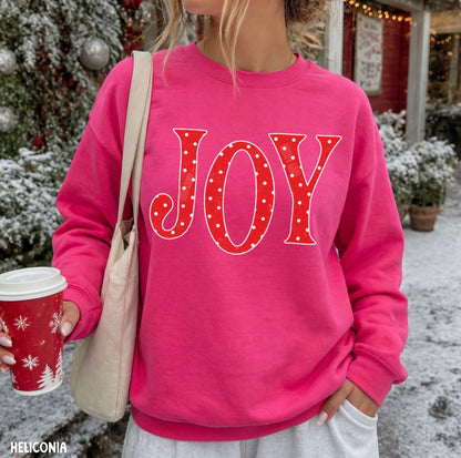 Joy Polka Dot Crewneck Sweatshirt