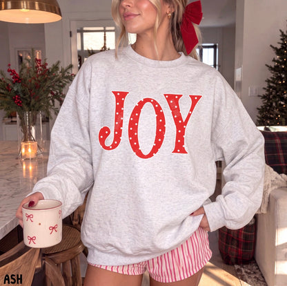 Joy Polka Dot Crewneck Sweatshirt