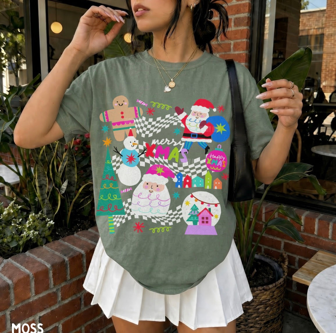 Retro Christmas Collage Comfort Colors® T-shirt