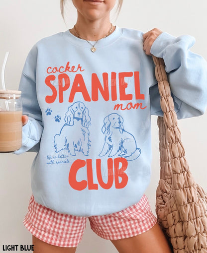 Cocker Spaniel Mom Club Crewneck Sweatshirt