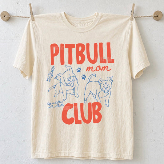 Pitbull Mom Club Comfort Colors® T-shirt