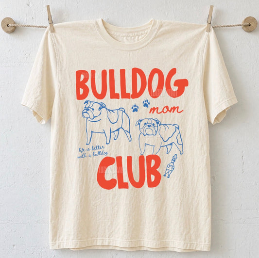 English Bulldog Mom Club Comfort Colors® T-shirt