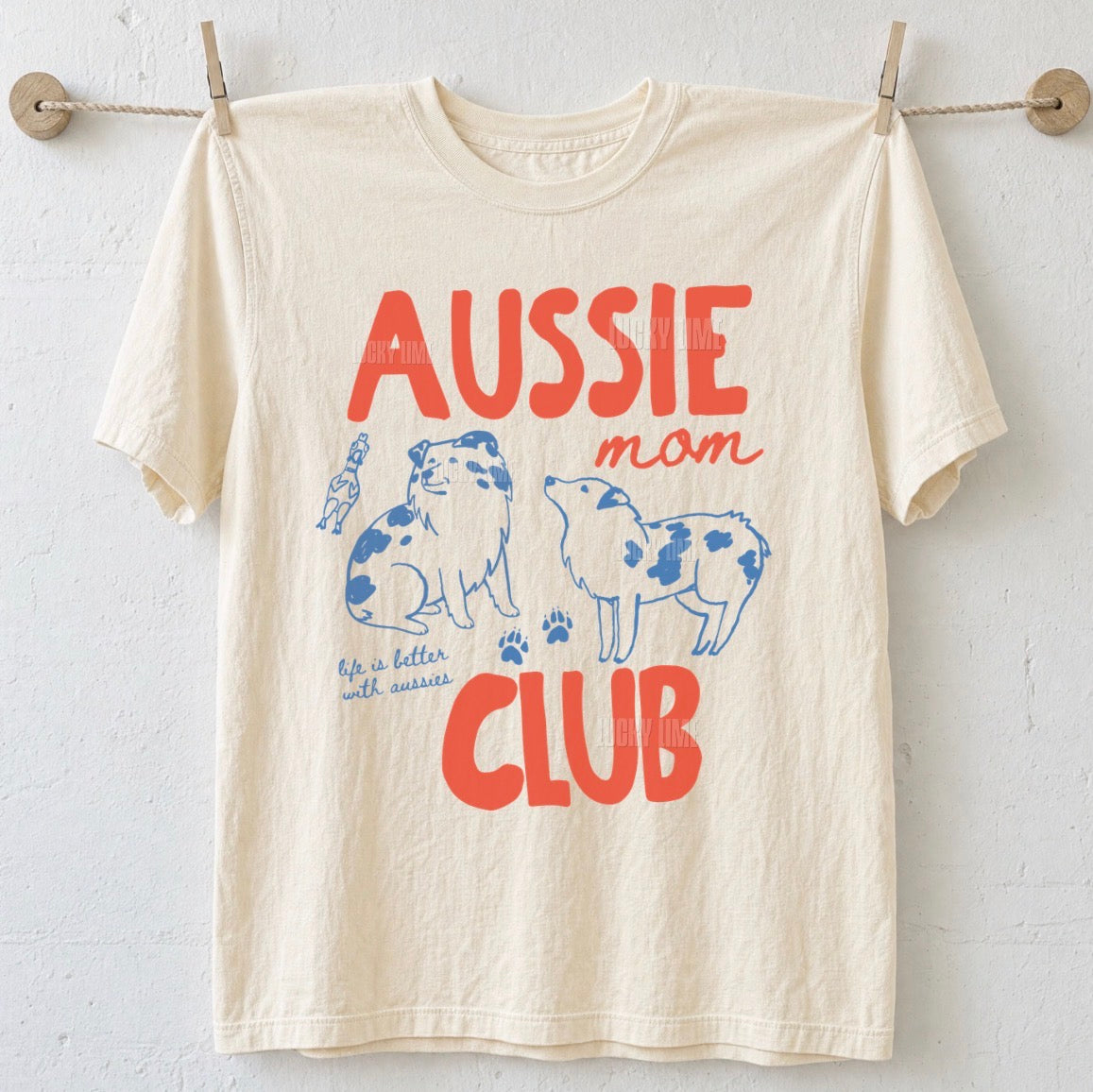 Aussie Mom Club Comfort Colors® T-shirt