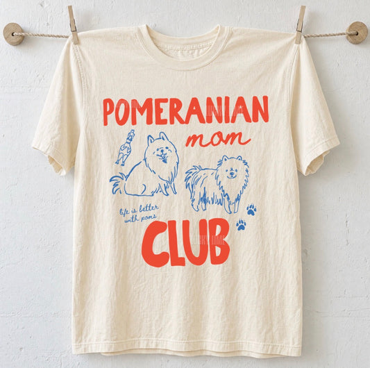 Pomeranian Mom Club Comfort Colors® T-shirt