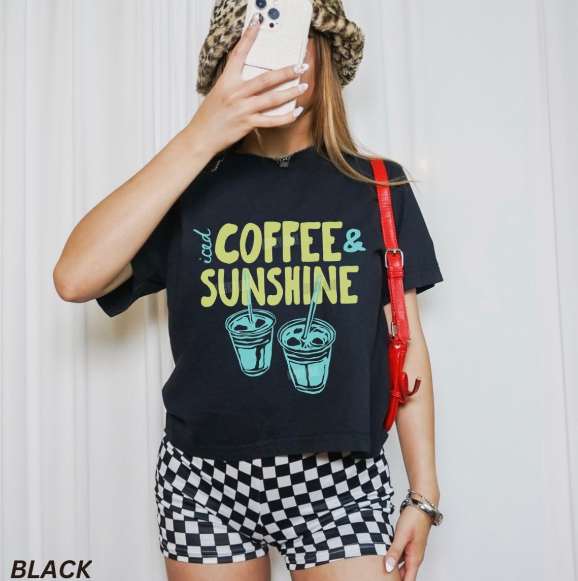 Iced Coffee & Sunshine Comfort Colors® Women's Boxy Tee