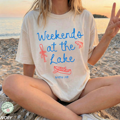 Weekends at the Lake Comfort Colors® T-shirt