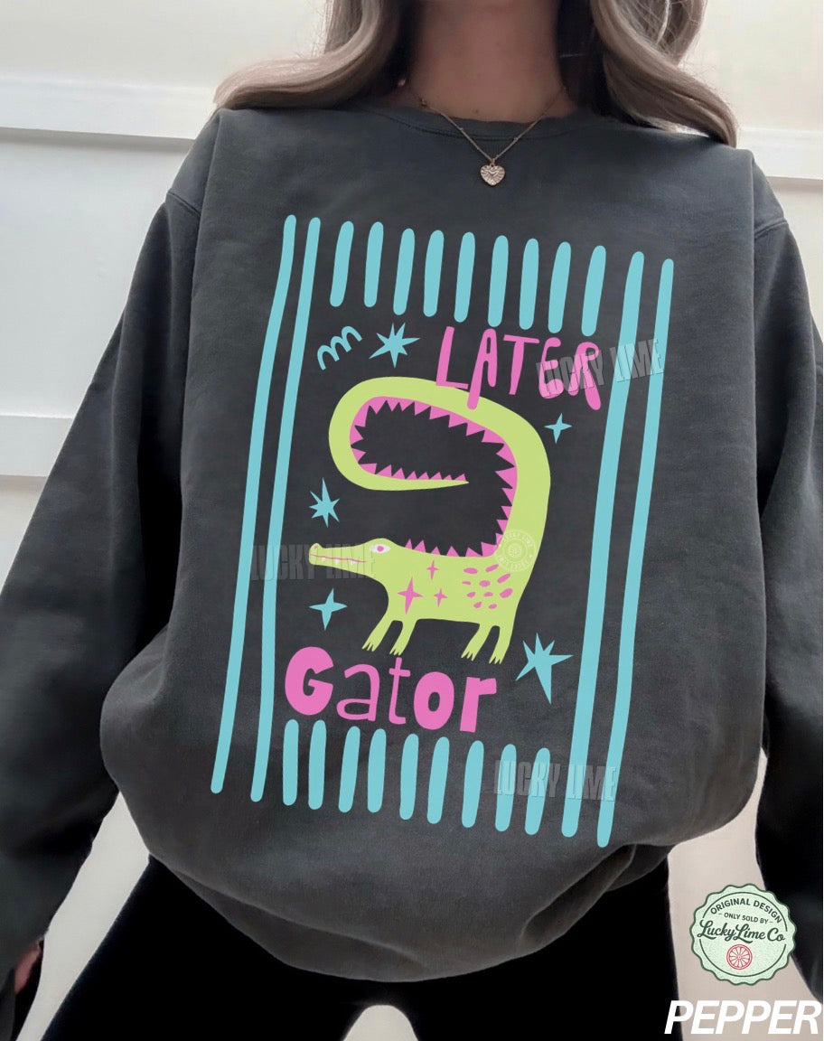 Later Gator Frame (Light Version) Comfort Colors® Sweatshirt