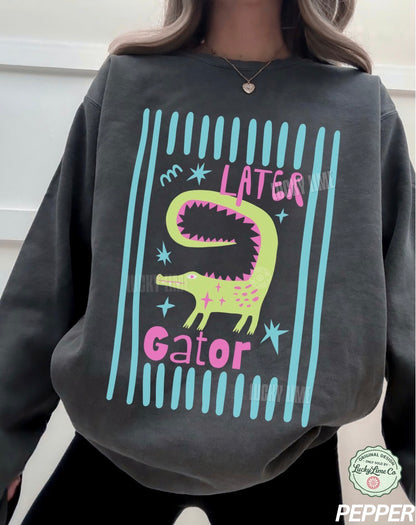 Later Gator Frame (Light Version) Comfort Colors® Sweatshirt