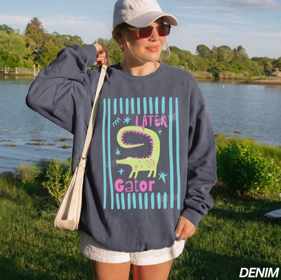 Later Gator Frame (Light Version) Comfort Colors® Sweatshirt