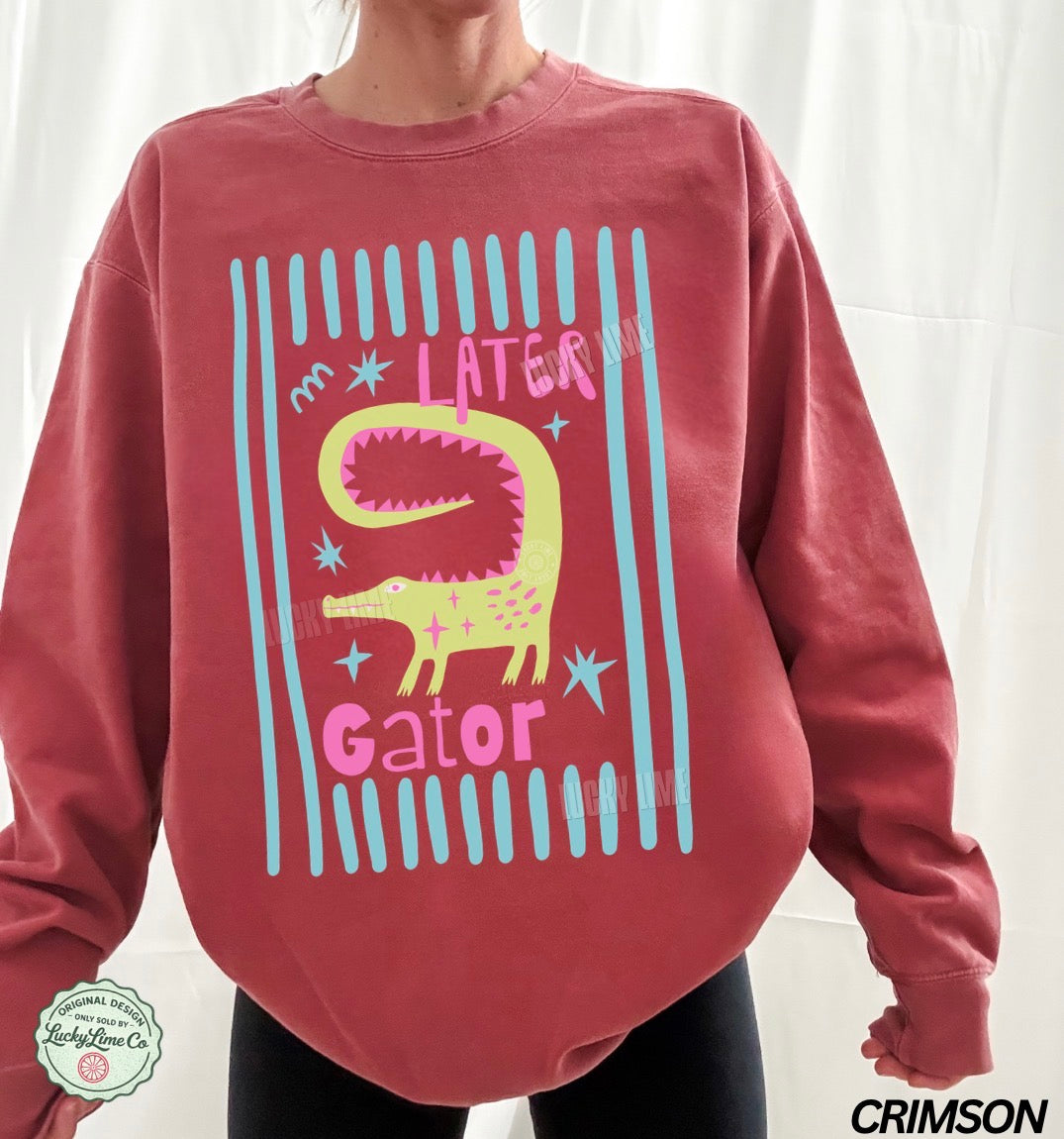 Later Gator Frame (Light Version) Comfort Colors® Sweatshirt