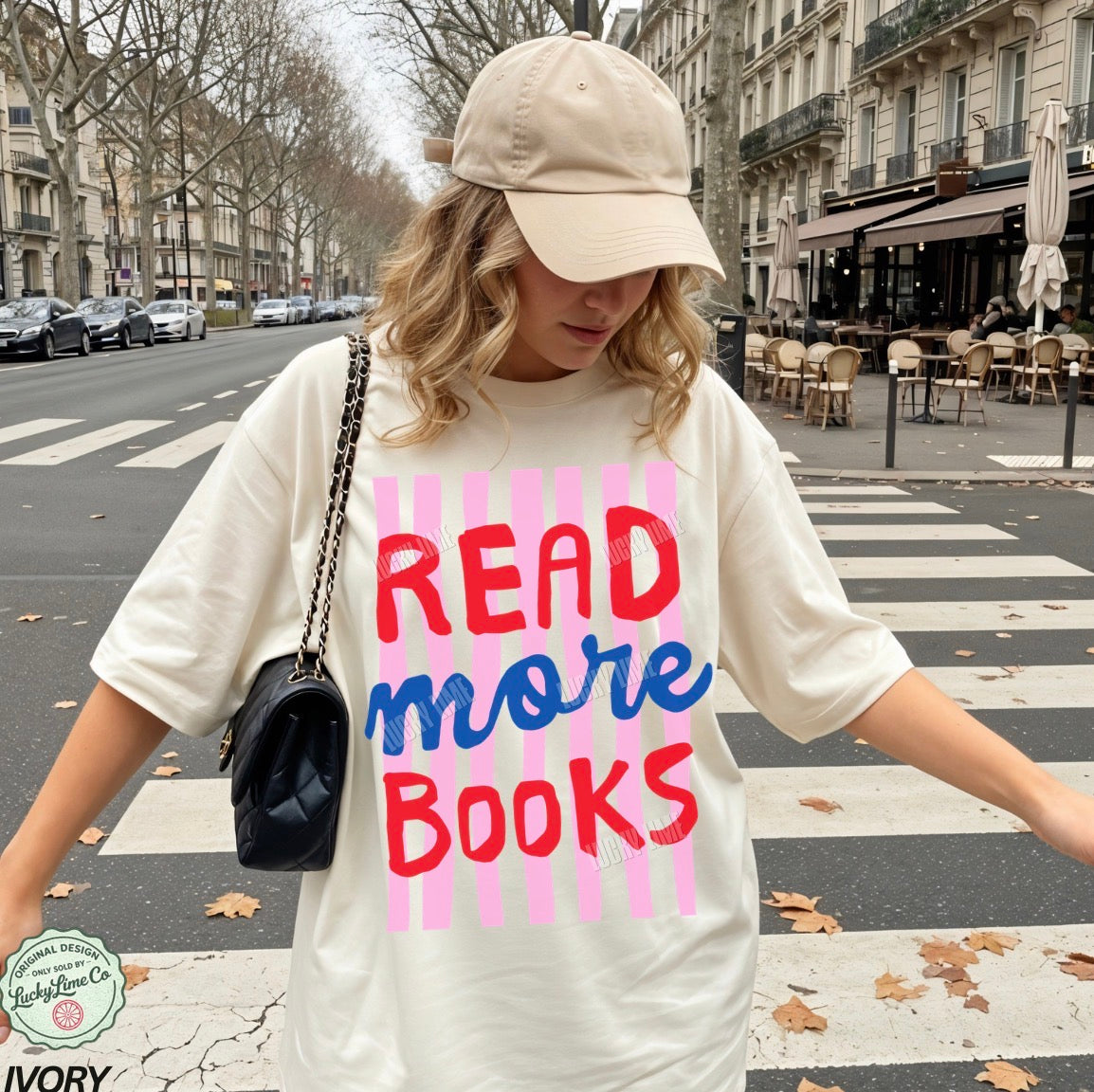 Read More Books Striped Comfort Colors® T-shirt