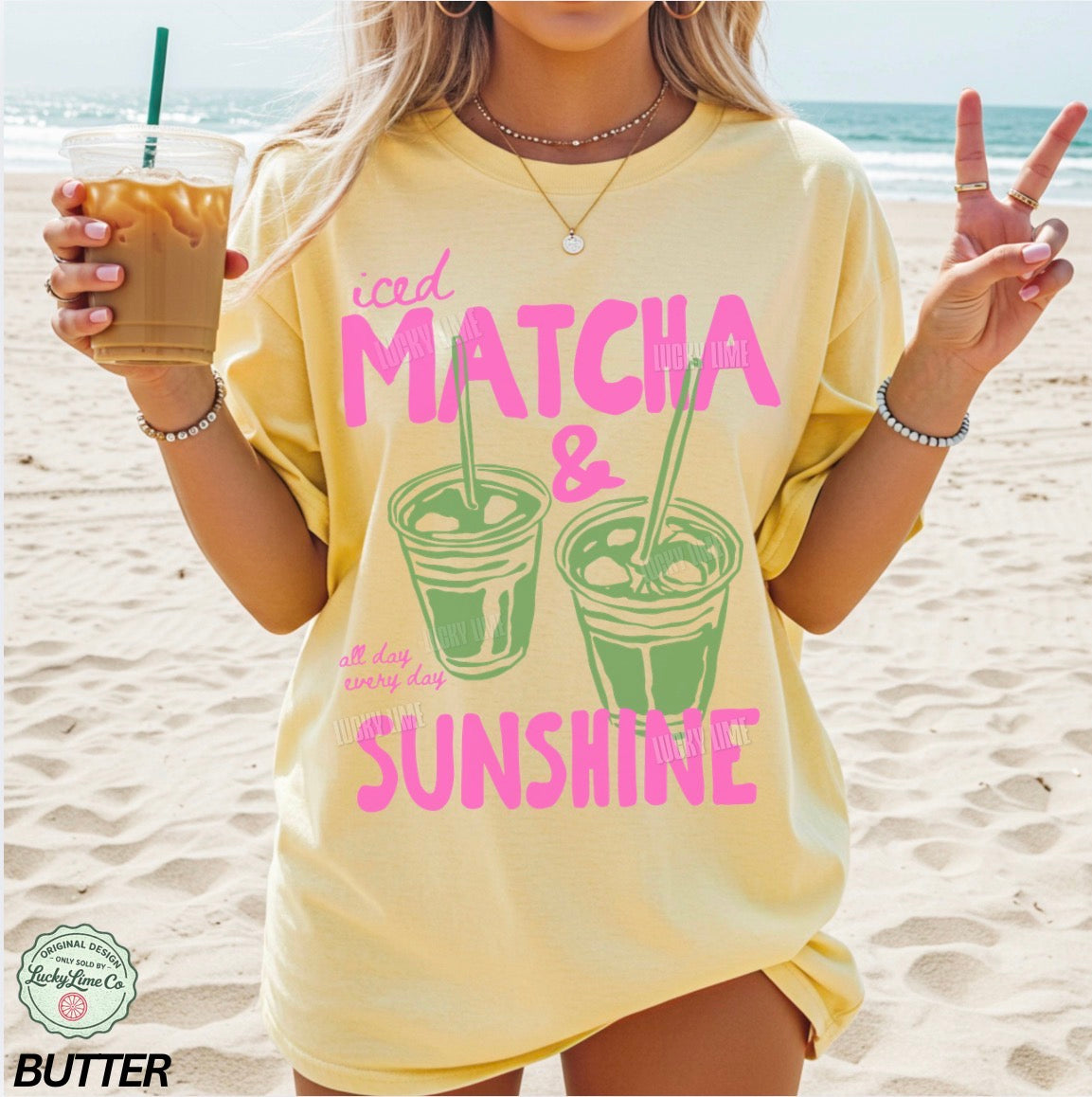 Iced Matcha and Sunshine Comfort Colors® T-shirt