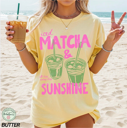 Iced Matcha and Sunshine Comfort Colors® T-shirt