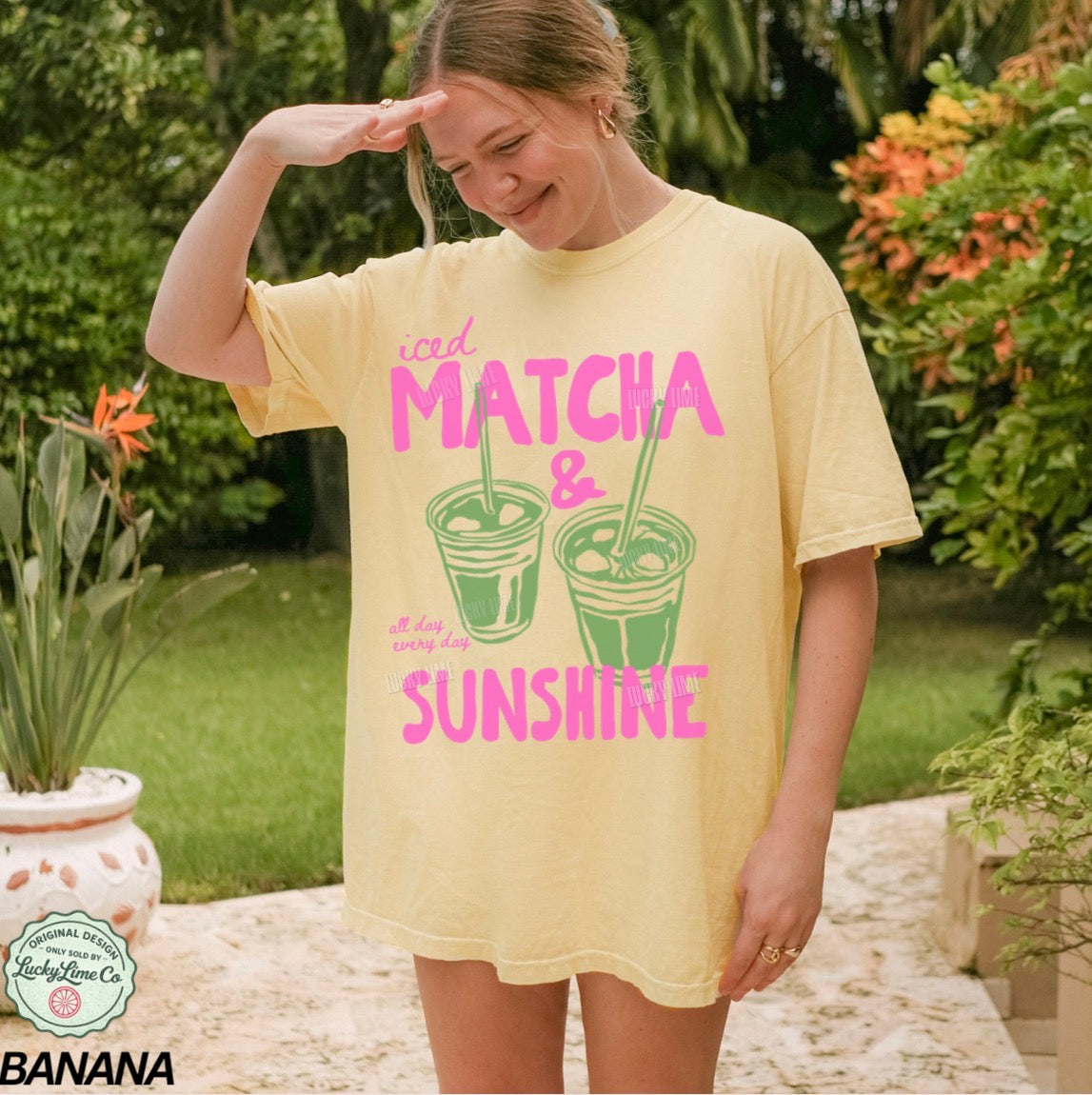 Iced Matcha and Sunshine Comfort Colors® T-shirt