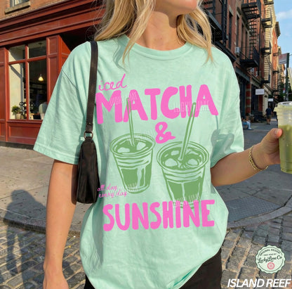 Iced Matcha and Sunshine Comfort Colors® T-shirt