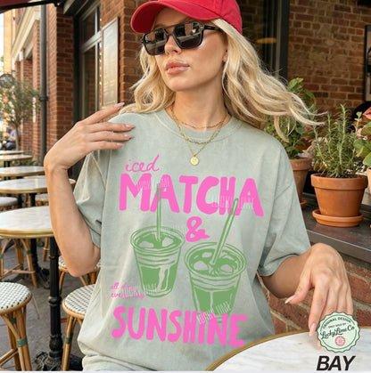 Iced Matcha and Sunshine Comfort Colors® T-shirt