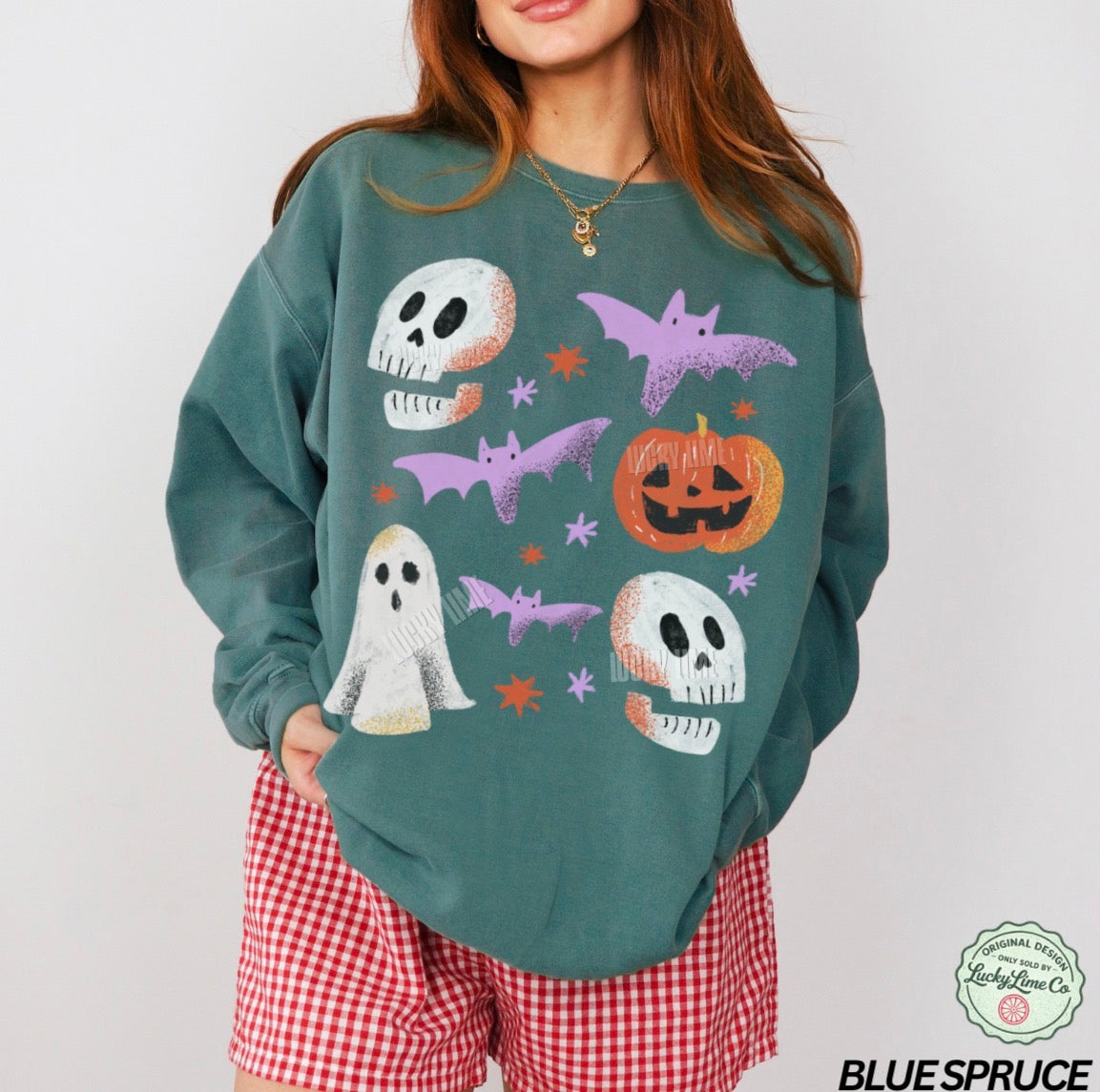 Retro Halloween Collage Comfort Colors® Sweatshirt