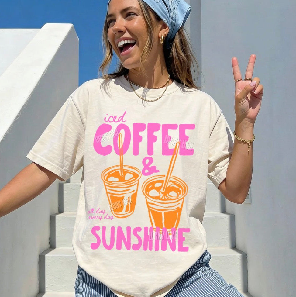 Iced Coffee and Sunshine Comfort Colors® T-Shirt