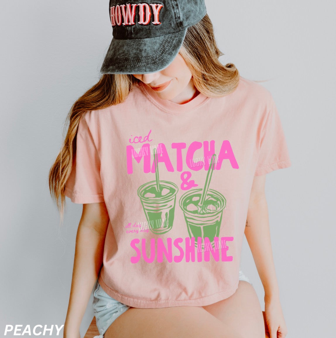 Iced Matcha & Sunshine Comfort Colors® Women's Boxy Tee