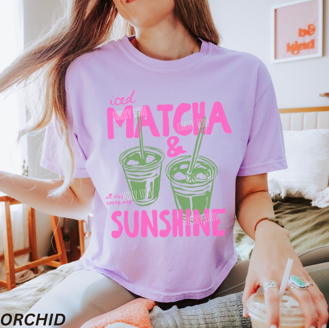 Iced Matcha & Sunshine Comfort Colors® Women's Boxy Tee