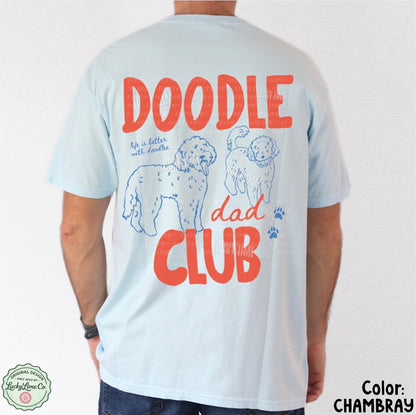 Doodle Dad Club Back Only Design Comfort Colors® T-Shirt