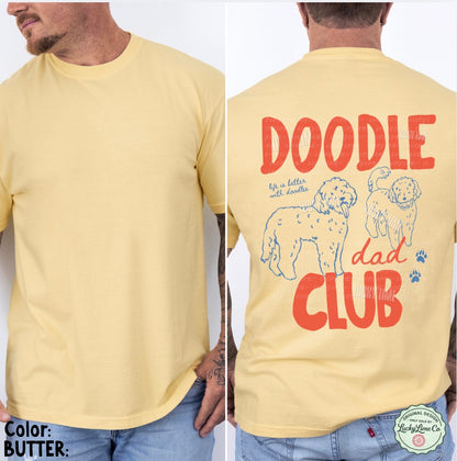 Doodle Dad Club Back Only Design Comfort Colors® T-Shirt