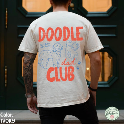Doodle Dad Club Back Only Design Comfort Colors® T-Shirt