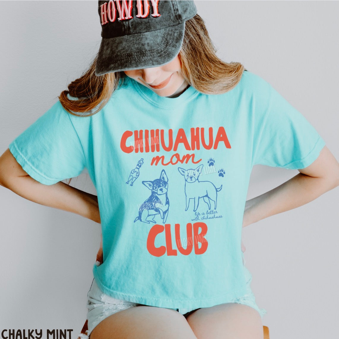 Chihuahua Mom Club Comfort Colors® Women's Cropped Boxy Tee