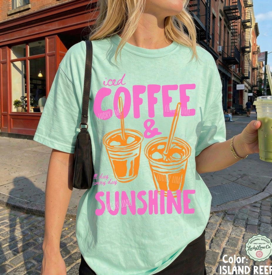 Iced Coffee and Sunshine Comfort Colors® T-Shirt