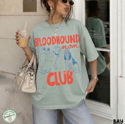 Bloodhound Mom Club Comfort Colors® T-shirt
