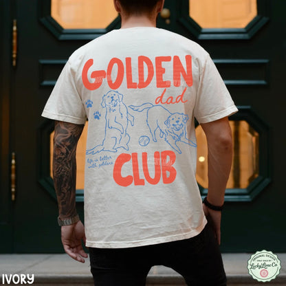 Golden Dad Club BACK ONLY Comfort Colors® T-shirt