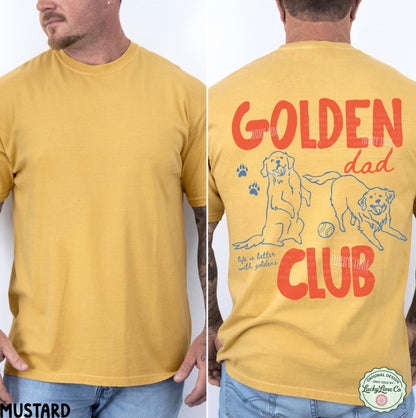 Golden Dad Club BACK ONLY Comfort Colors® T-shirt