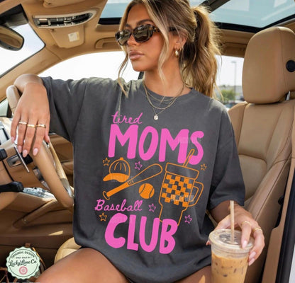 Tired Moms Baseball Club Comfort Colors® T-shirt