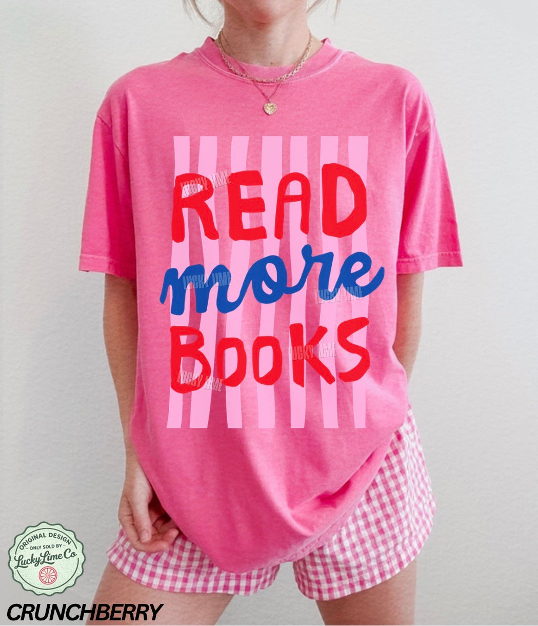Read More Books Striped Comfort Colors® T-shirt