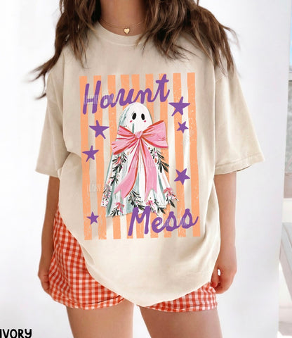 Haunt Mess Ghost Comfort Colors® T-shirt
