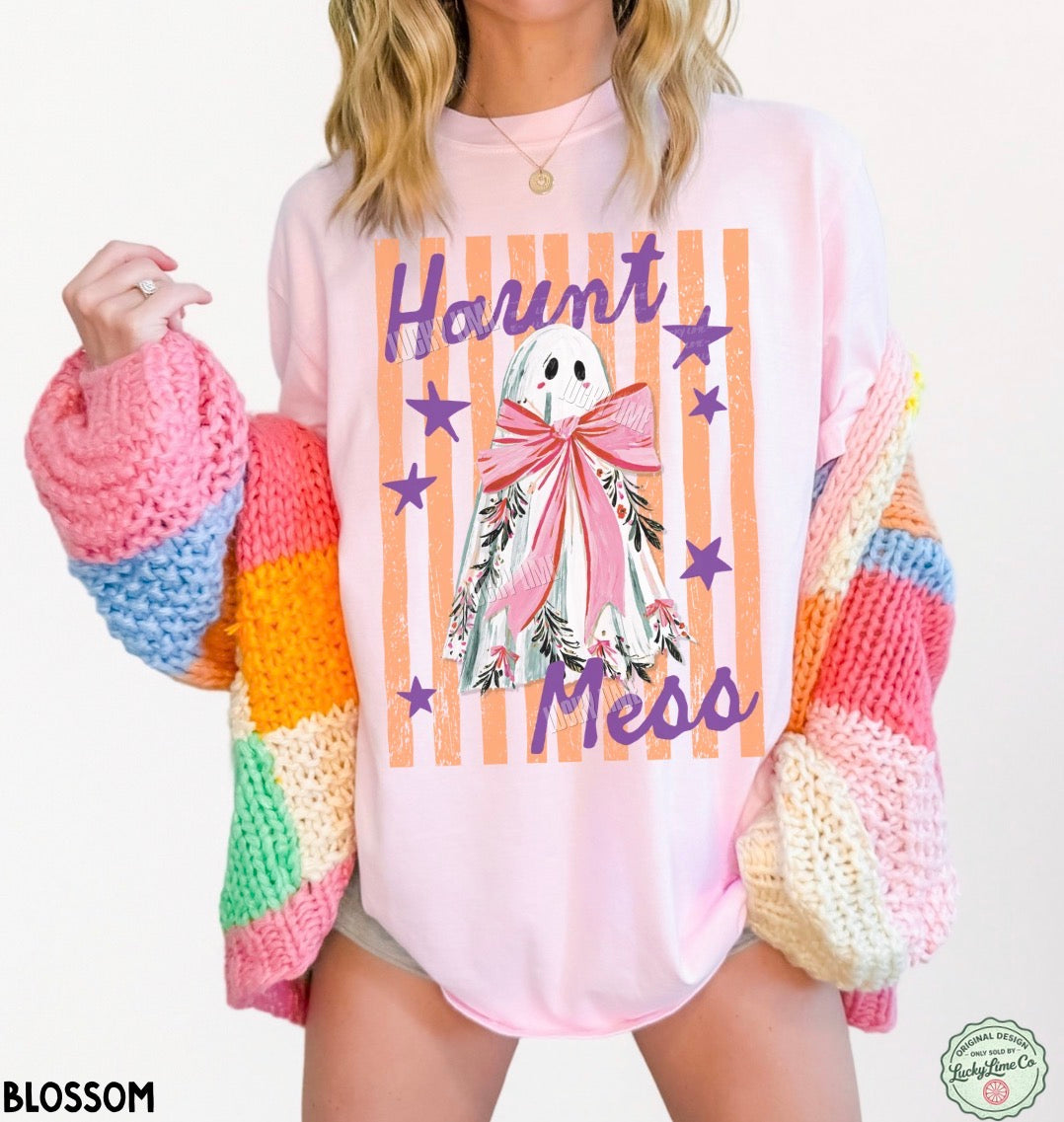 Haunt Mess Ghost Comfort Colors® T-shirt
