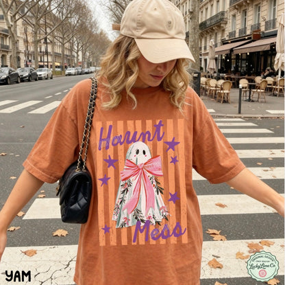 Haunt Mess Ghost Comfort Colors® T-shirt